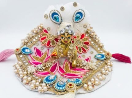 Multi Colour Premium White Laddu Gopal Poshak