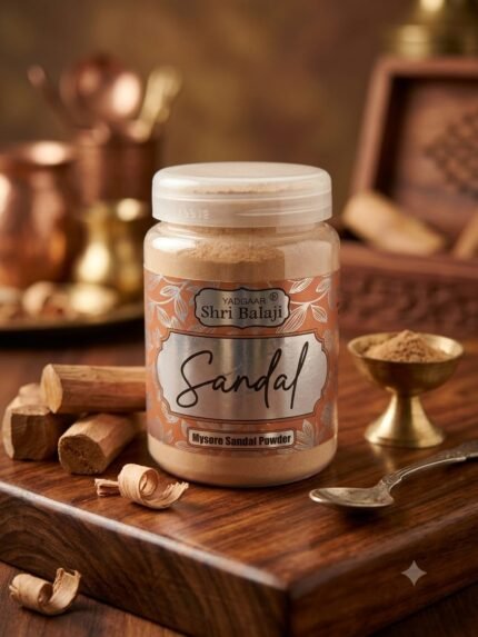White Mysore Sandal Powder 200g | Premium Pooja Chandan Powder